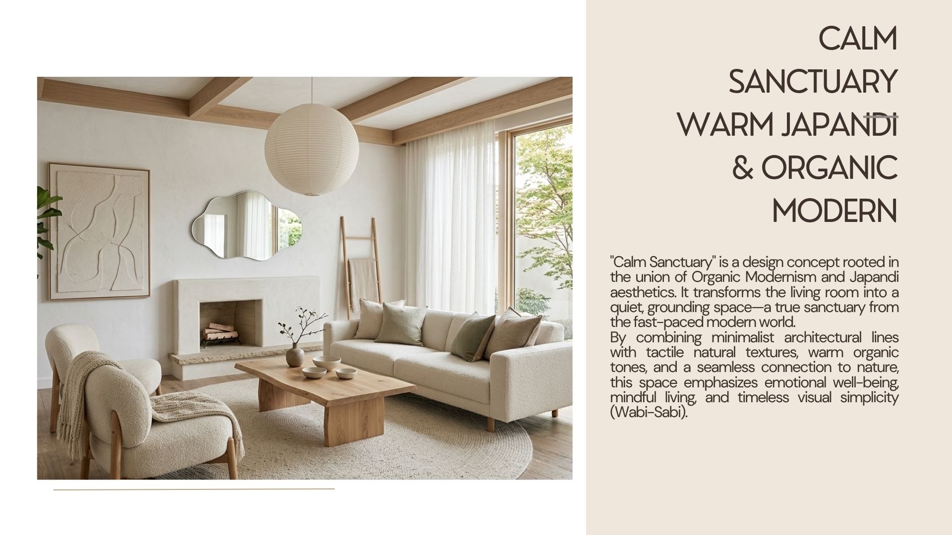 Warm Idea room Organic Modern Living Room Ideas | Aesthetic Home Decor & Shopping List - Image 2