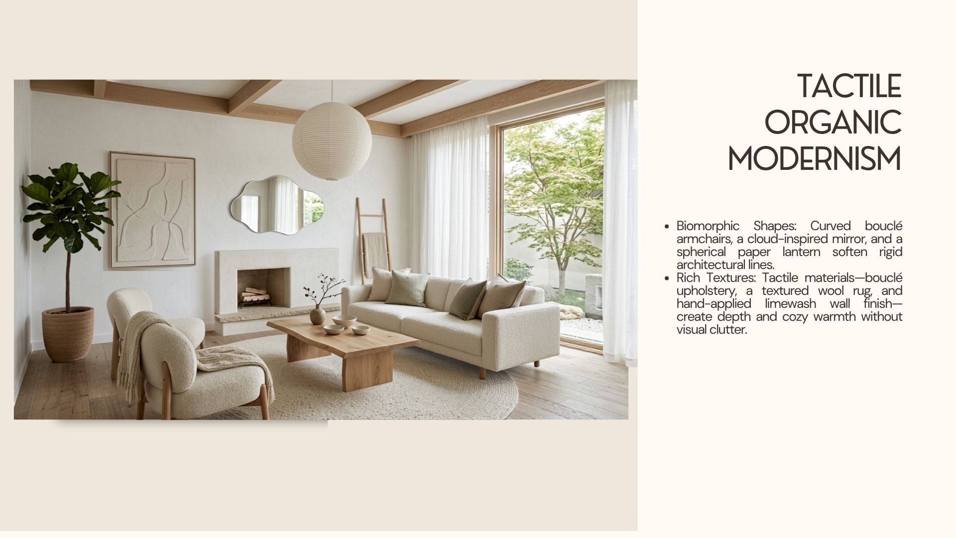 Warm Idea room Organic Modern Living Room Ideas | Aesthetic Home Decor & Shopping List - Image 3