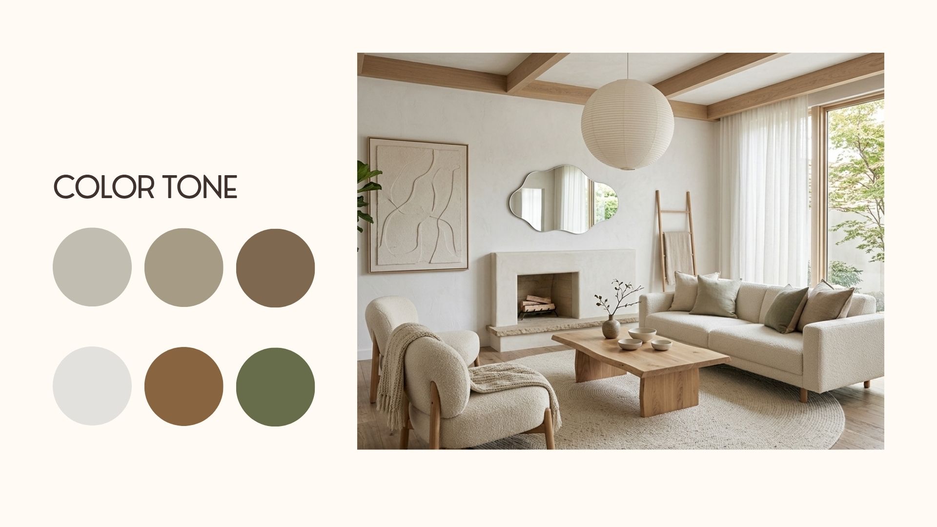 Warm Idea room Organic Modern Living Room Ideas | Aesthetic Home Decor & Shopping List - Image 4